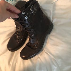 Brown Combat Boots 🍂